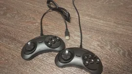 🛍 USB Sega Джойстик Геймпад для ПК Mega Drive управление 2 шт. USB Sega джойстик контроллеры игровой держатель Mega Drive геймпады