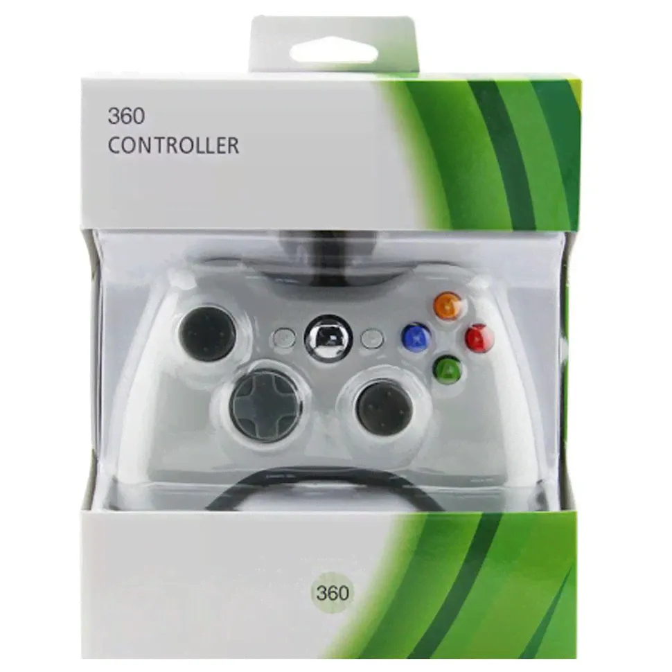 Проводной Джойстик Xbox 360 Белый (Не оригинал) (Xbox 360)-1