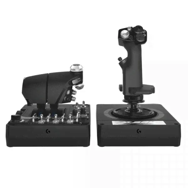 Джойстик проводной Logitech G Saitek X56 H.O.T.A.S. Черный-0