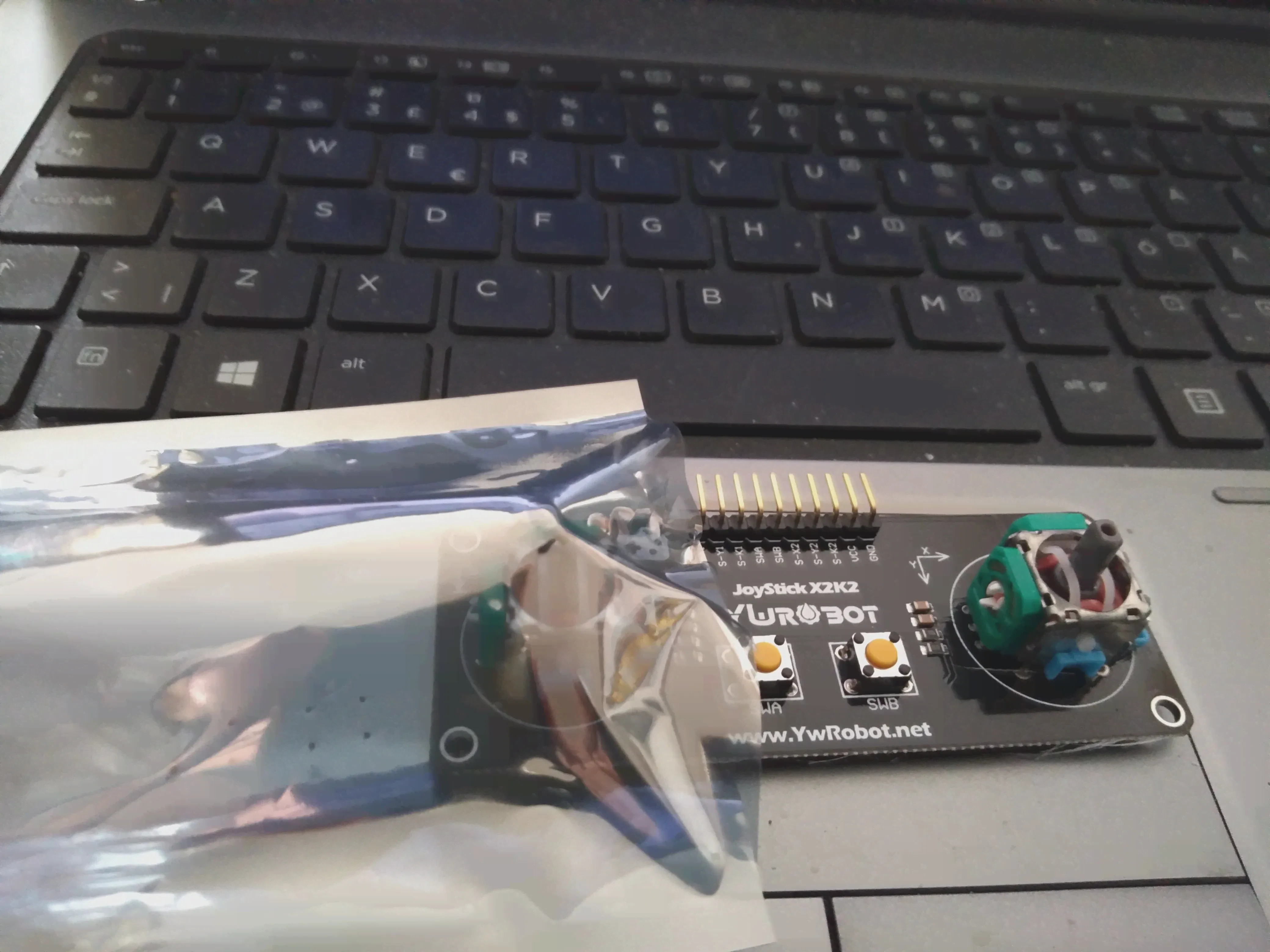 🛍 Двухканальный PS2 Стик для геймпада кнопочный модуль для Arduino PS2 джойстик электронный блокирующий-3