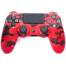 Геймпад/Джойстик/Контроллер беспроводной для консоли/приставки PS4 красный камуфляж кэшбэк