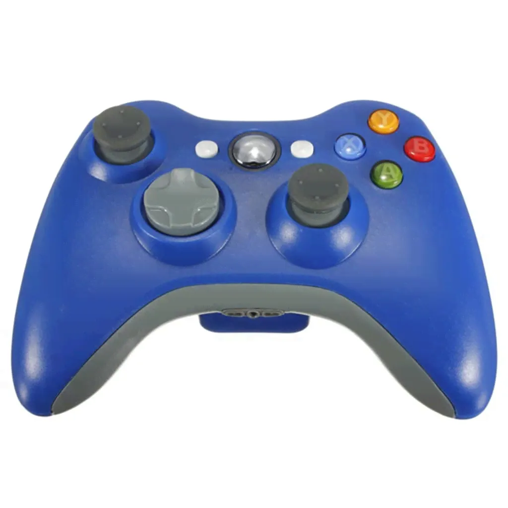 Джойстик беспроводной Xbox 360 Slim синий (Blue)