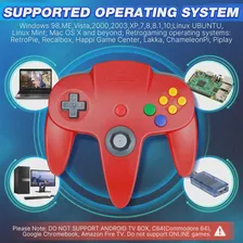 Классический игровой USB-контроллер для N64, джойстик N64 в стиле ретро, джойстик для Windows, ПК, MAC, Linux, Raspberry Pi 3, 4, 2 упаковки (art.: 3920bbb055b6d)