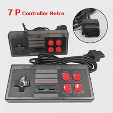 7 PIN Джойстик для игровой консоли NES Прозрачная черная оболочка Состояние