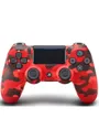 Sony Джойстик PS4, Bluetooth, красный, черный