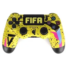 Геймпад/Джойстик/Контроллер беспроводной для консоли/приставки PS4 FIFA желтый кэшбэк