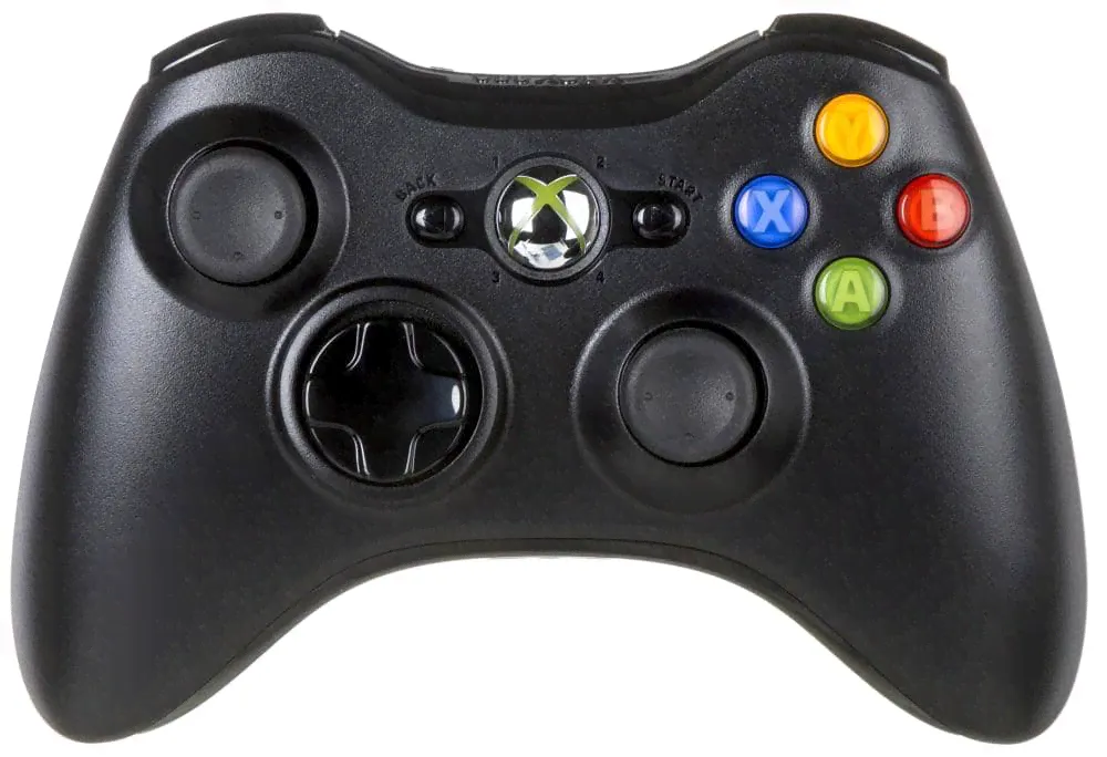 Джойстик беспроводной Xbox 360 Slim черный (Black)-0