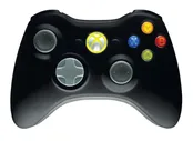 Джойстик Xbox 360 Slim беспроводной (черный, оригинал)