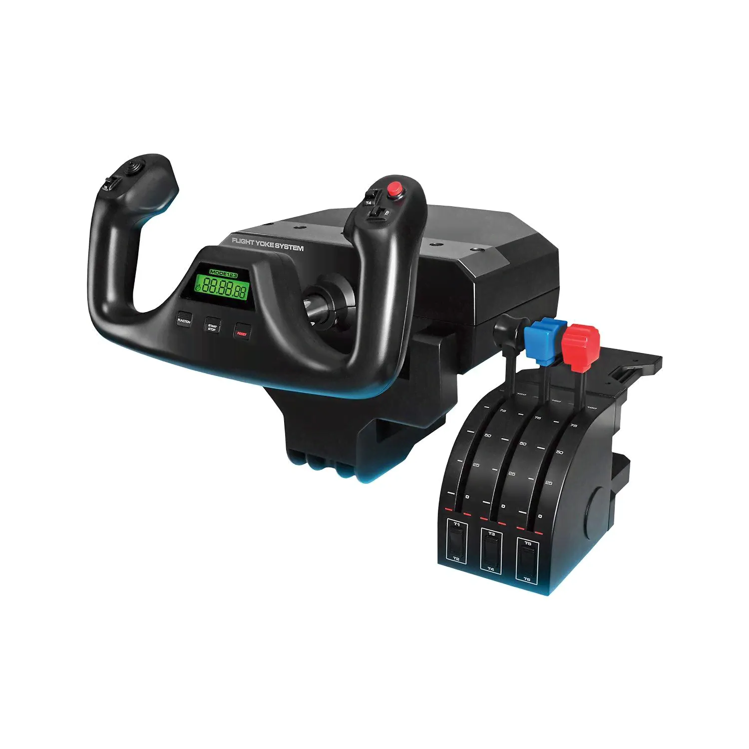 Logitech G Джойстик G Saitek Pro Flight Yoke System, Проводной, черный-0